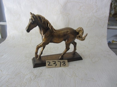 【樹脂陶瓷工藝品(金色駿馬)小】價格,廠家,圖片,塑料、樹脂工藝品,德化縣印藝印刷有限責任公司-